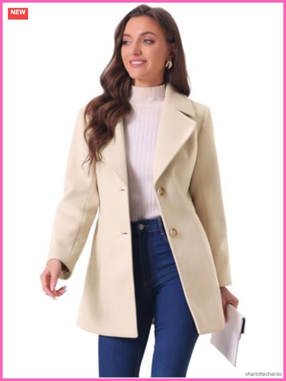 Women's Shawl Collar Single Breasted Winter Overcoat Wool Pea Coat